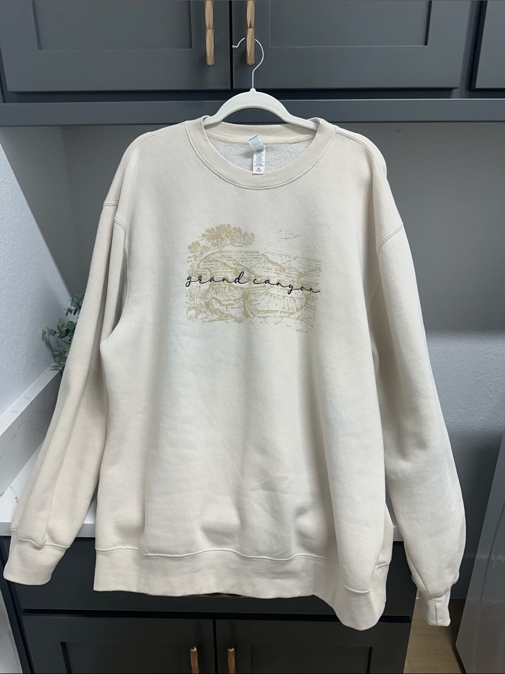 Grand Canyon Graphic Crewneck Sweatshirt - Cream